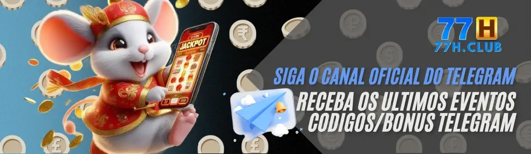 Canal oficial do Telegram do 77H Cassino.